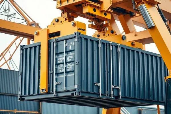 Terminal logistique conteneurs empilés